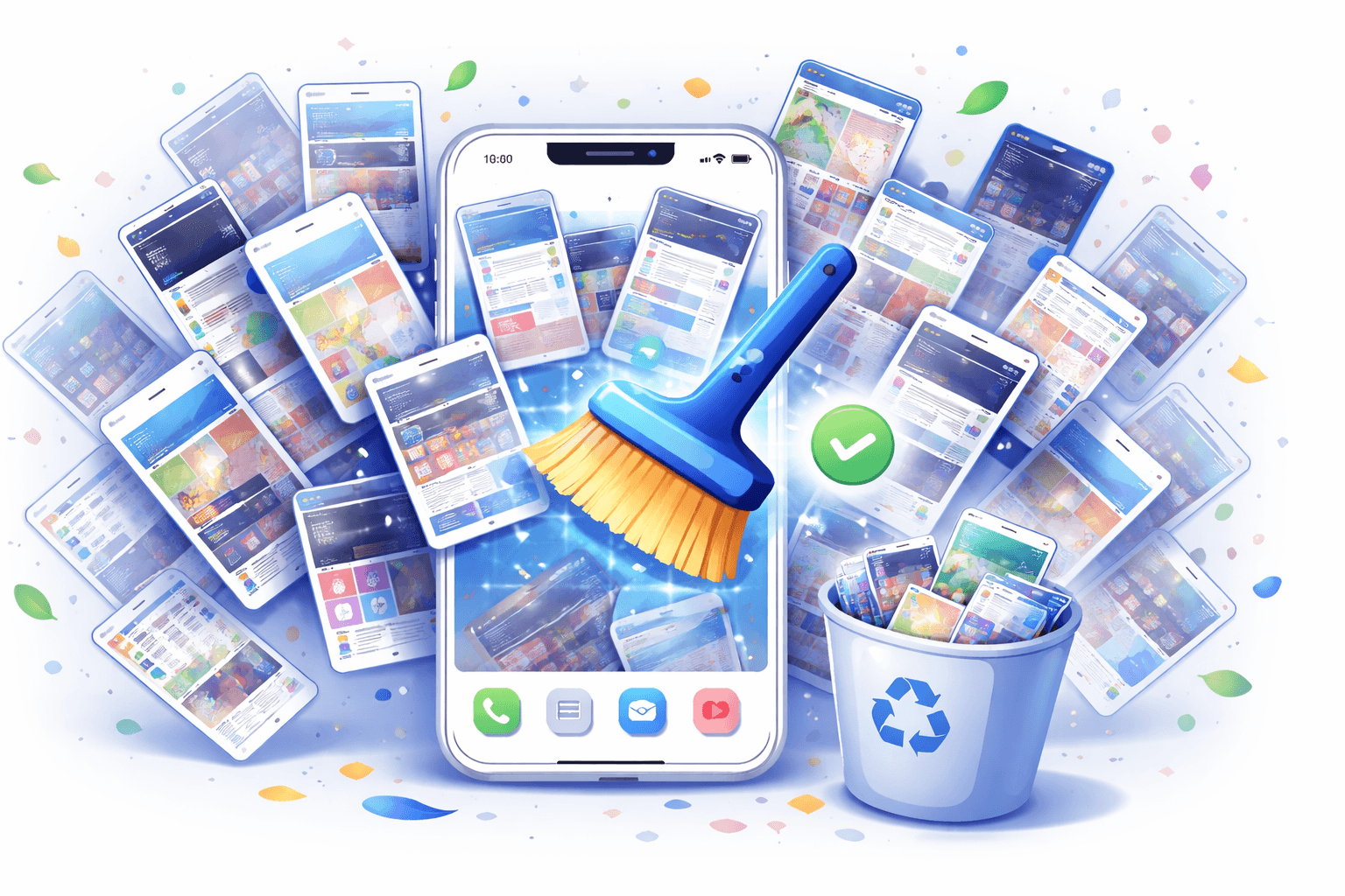 Immagine guida per eliminare screenshot su iPhone