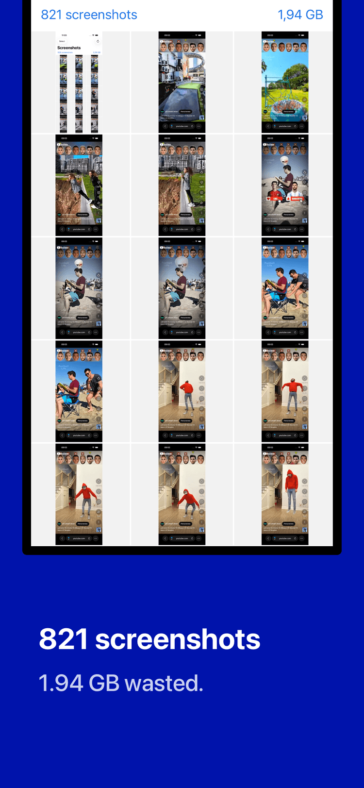 Retrouvez vite les anciennes captures